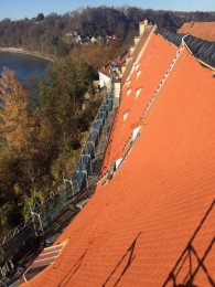 Burg 9, Wasserbug - Blick über das Dach I